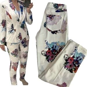 Cynthia Rowley Hourglass Floral Pants New